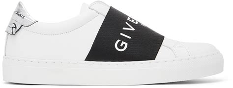 White & Silver Elastic Urban Knots Sneakers by Givenchy on 